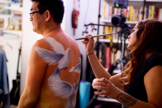 dad's body paint